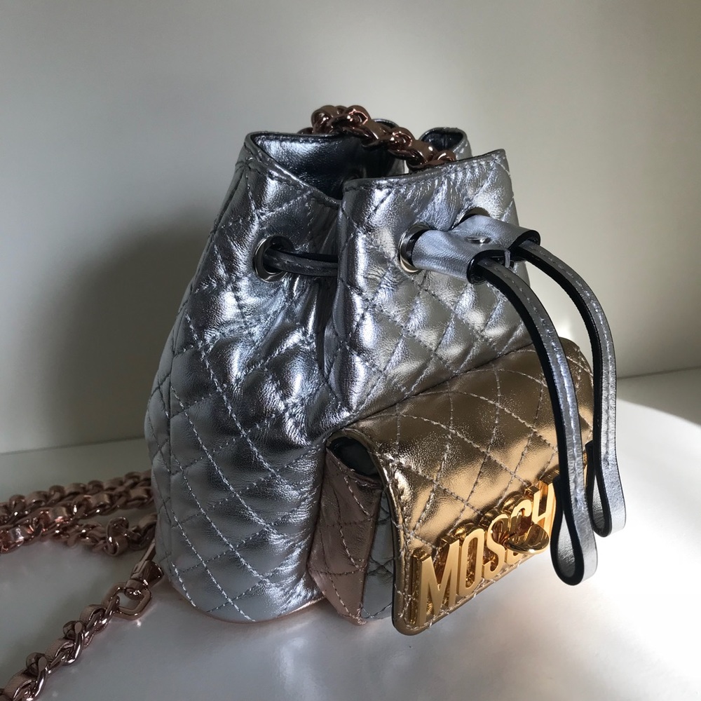 New Moschino mini quilted backpack